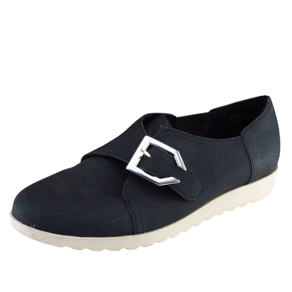 Comfort View Women Size 7 M Black Fashion Sneakers Synthetic Noemi